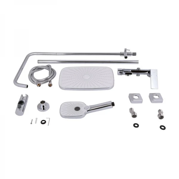 Душевая система универсальная Qtap Gemini на три потребителя (с изливом) QTGEM111CRM45685 Chrome