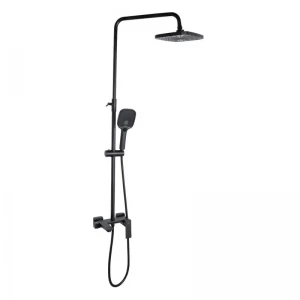 Душова система універсальна Qtap Gemini на три споживача (з виливом) QTGEM111BLM45686 Black Matt