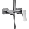 Душова система універсальна Qtap Gemini на три споживача (з виливом) QTGEM111GMB45688 Gunmetal Black PVD