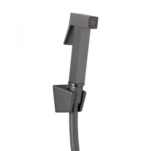 Смеситель для раковины Qtap Gemini (с гигиеническим душем) QTGEM272GMB45692 Gunmetal Black PVD