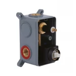 Душова система для душу Qtap Gemini прихованого монтажу на два споживача QTGEM113BLM45697 Black Matt