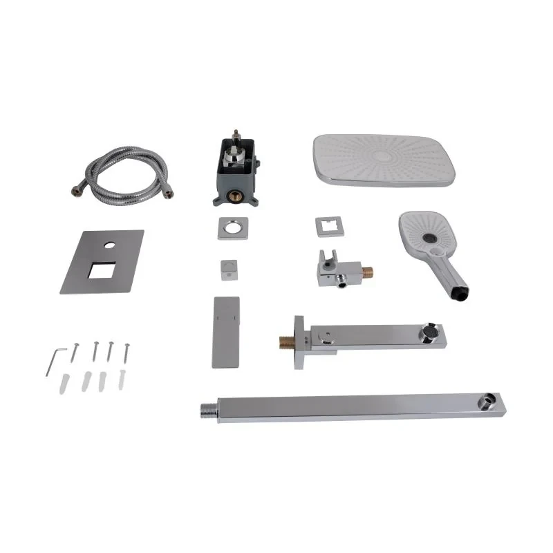 Душова система універсальна Qtap Gemini прихованого монтажу на три споживача QTGEM114CRM45702 Chrome