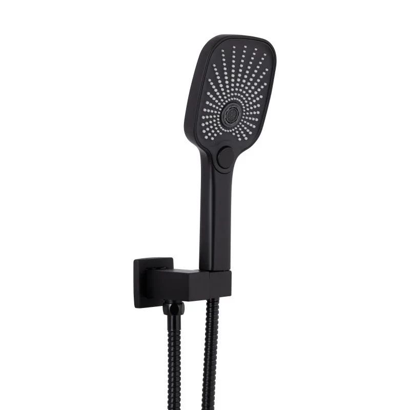 Душова система універсальна Qtap Gemini прихованого монтажу на три споживача QTGEM114BLM45703 Black Matt