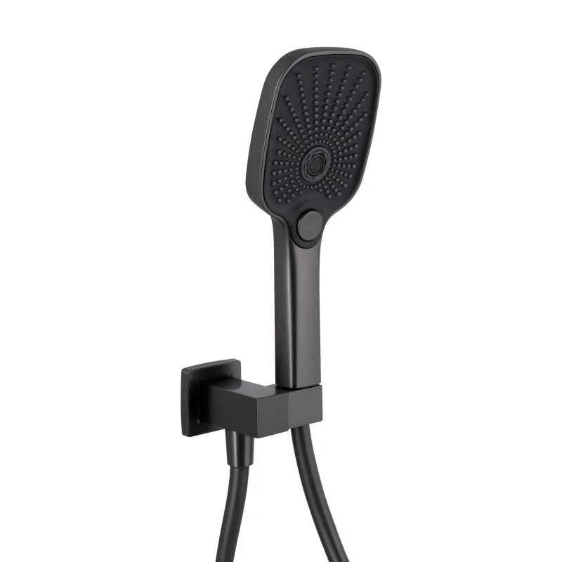 Душова система універсальна Qtap Gemini прихованого монтажу на три споживача QTGEM114GMB45704 Gunmetal Black PVD