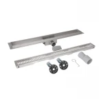 Трап из нержавеющей стали Qtap Taurus FA800 линейный с сухим затвором