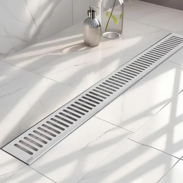 Трап из нержавеющей стали Qtap Taurus FA900 линейный с сухим затвором