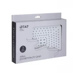 Лейка для верхнего душа Qtap Hlavova 260x180 мм прямоугольная QTHLA107CRM45785 Chrome/White