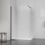 Душевая перегородка Qtap Walk-In Standard BLM201.C8 100х200 см, стекло Clear 8 мм, покрытие CalcLess