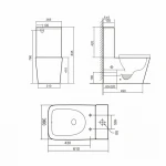 Унитаз напольный Qtap Tern Ultra Quiet безободковый с сиденьем Soft-Close QT17226003AW White