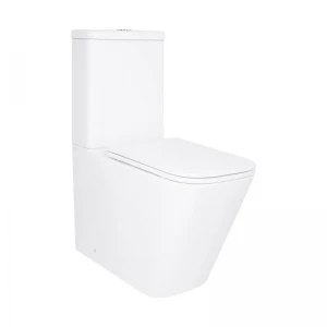 Унитаз напольный Qtap Tern Ultra Quiet безободковый с сиденьем Soft-Close QT17226003AW White