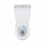 Унітаз-компакт Qtap Robin Ultra Quiet безободковий з сидінням Soft-close QT13226089AW