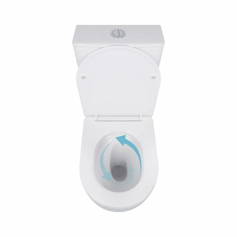 Унітаз-компакт Qtap Robin Ultra Quiet безободковий з сидінням Soft-close QT13226089AW