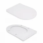 Унітаз-компакт Qtap Robin Ultra Quiet безободковий з сидінням Soft-close QT13226089AW