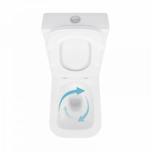 Унітаз-компакт Qtap Cardinal Ultra Quiet безободковий з сидінням Soft-close QT04222168AUQ3W