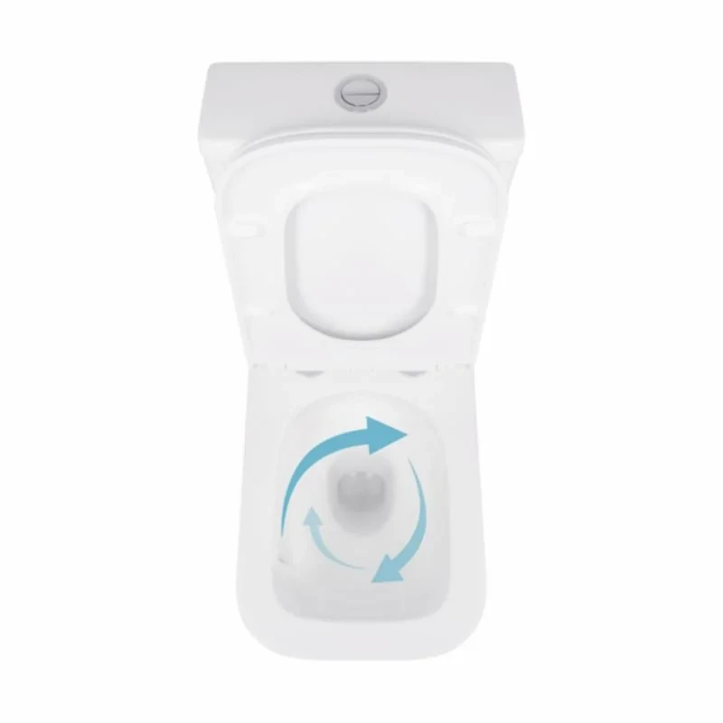 Унитаз-компакт Qtap Cardinal Ultra Quiet безободковый с сиденьем Soft-close QT04222168AUQ3W