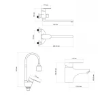 Набір змішувачів Lidz Tani (001F1+0052+008F4)