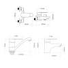 Набор смесителей Lidz Tani (001F1+0061+003M)
