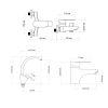 Набор смесителей Lidz Tani (001F1+0061+007F)