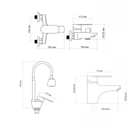 Набір змішувачів Lidz Tani (001F1+0061+008F4)