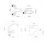 Набір змішувачів Lidz Tani (001F1+0061+008F)