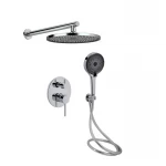 Душевая система универсальная Qtap Scorpio скрытого монтажа на два потребителя QTSCO113CRM45896 Chrome