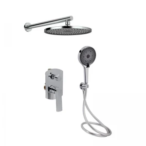 Душова система універсальна Qtap Slavonice прихованого монтажу на два споживача QTSLA113CRM45898 Chrome