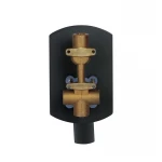 Душевая система универсальная Qtap Slavonice скрытого монтажа на два потребителя QTSLA113GMB45899 Gunmetal Black PVD