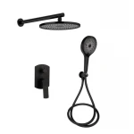 Душевая система универсальная Qtap Slavonice скрытого монтажа на два потребителя QTSLA113BLM45900 Black Matt