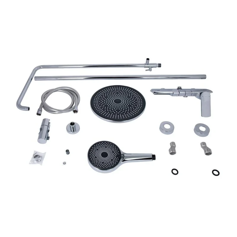 Душова система універсальна Qtap Slavonice на три споживача (з виливом) QTSLA111CRM45904 Chrome