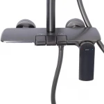 Душевая система универсальная Qtap Slavonice на три потребителя (с изливом) QTSLA111GMB45905 Gunmetal Black PVD