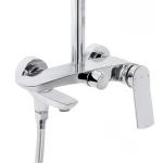 Душевая система универсальная Qtap Slavonice на три потребителя (с изливом) QTSLA111CRM45909 Chrome