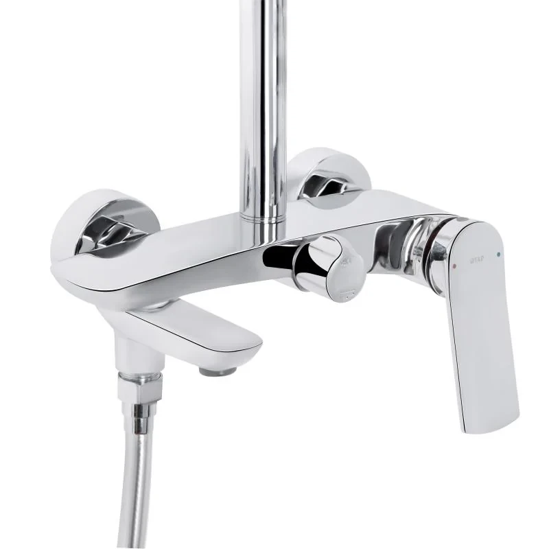 Душова система універсальна Qtap Slavonice на три споживача (з виливом) QTSLA111CRM45909 Chrome