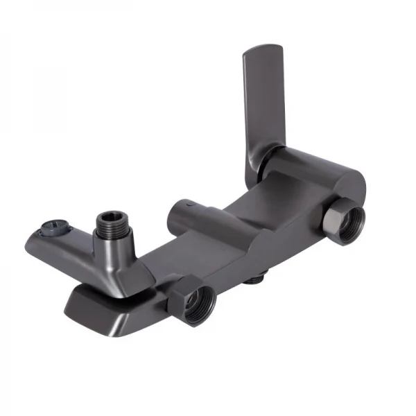 Душевая система универсальная Qtap Slavonice на три потребителя (с изливом) QTSLA111GMB45910 Gunmetal Black PVD