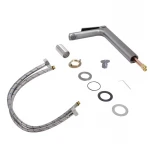 Смеситель для раковины Qtap Slavonice высокий QTSLA269GMB45925 Gunmetal Black PVD