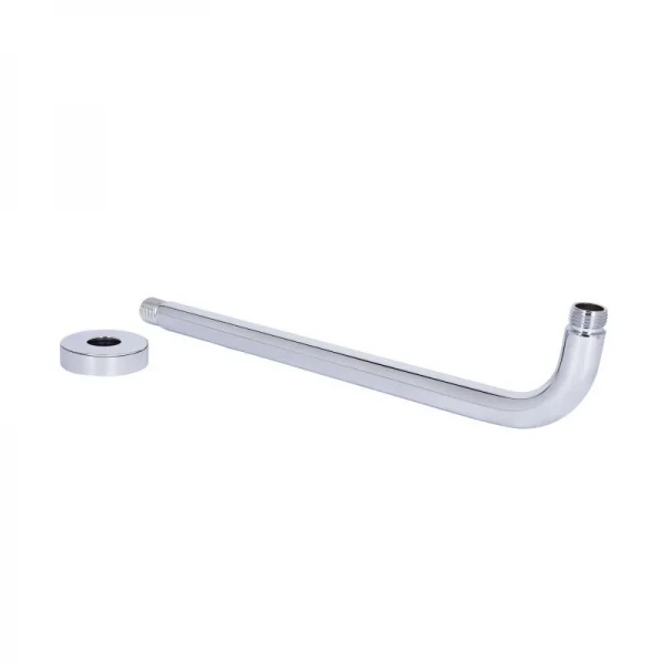 Кронштейн для верхнього душу Qtap Trubice 370 мм округлий QTTRU120CRM45926 Chrome