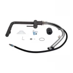 Смеситель для кухни Qtap Rozcesti с выдвижным изливом с подключением для питьевой воды QTROZ367GMB45942 Gunmetal Black PVD