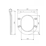 Сиденье для унитаза Qtap (Swan Ultra, Jay Ultra) с микролифтом Slim QT99SC6106W
