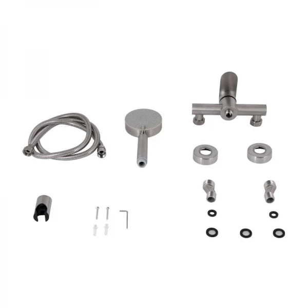 Смеситель для душа Lidz Luna 010 (с душевым гарнитуром) (k35) LDLUN010NKS46095 Nickel