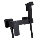 Набор для гигиенического душа Lidz Kubis 110 Black LDKUB110BLA46104 прямоугольный