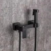 Набор для гигиенического душа Lidz Kubis 110 Black LDKUB110BLA46104 прямоугольный