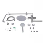 Душевая система универсальная Lidz Aria 1033 на три потребителя (с изливом) (k35) LDARI1033NKS46109 Nickel