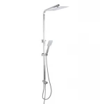 Душова стійка універсальна Lidz Kubis 1120 на два споживача LDKUB1120NKS46111 Nickel