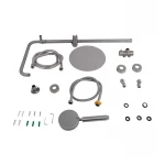 Душевая стойка универсальная Lidz Aria 1120 на два потребителя LDARI1120NKS46112 Nickel