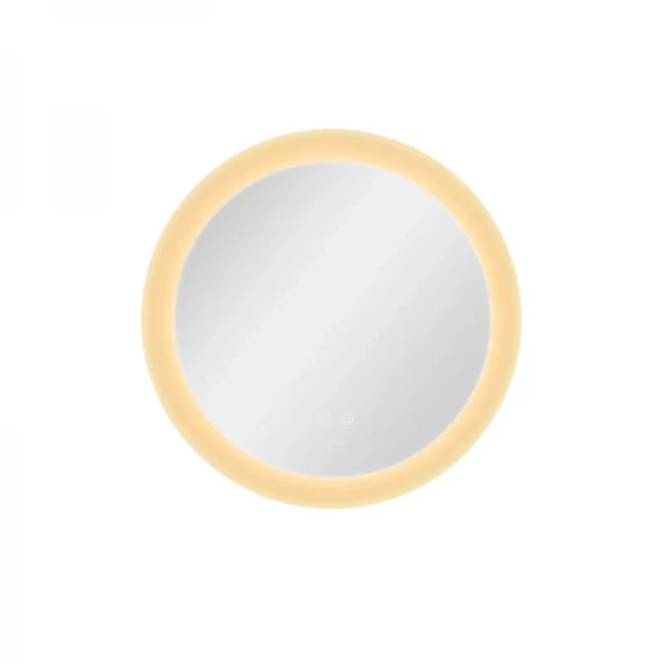 Дзеркало Qtap Taurus R600 з LED-підсвічуванням Touch, з антизапотіванням, з димером, рег. темп. кольору (3000-6500K) QT2478R607