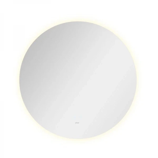 Дзеркало Qtap Taurus R800 з LED-підсвічуванням Touch, з антизапотіванням, з димером, рег. темп. кольору (3000-6500K) QT2478R807