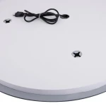 Дзеркало Qtap Gemini 800х700 з LED-підсвічуванням Touch, з антизапотіванням, з димером, рег. темп. кольору (3000-6500K) Reverse QT2578R8070