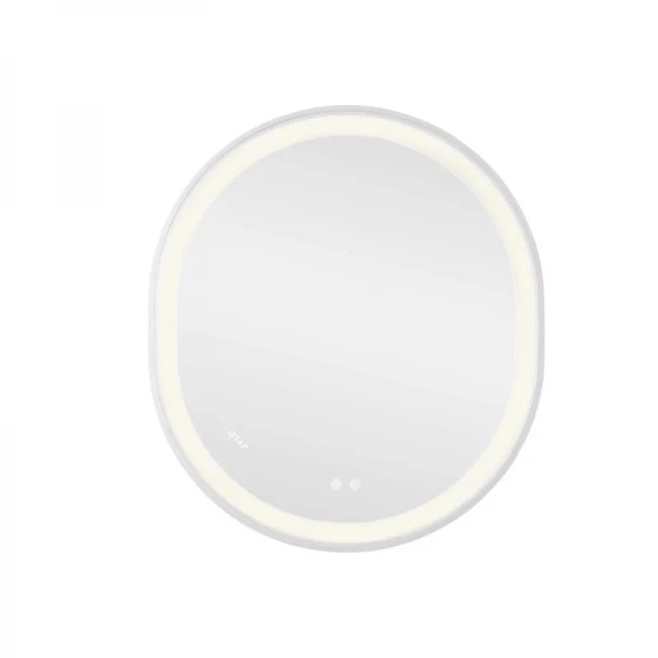 Дзеркало Qtap Gemini 800х700 з LED-підсвічуванням Touch, з антизапотіванням, з димером, рег. темп. кольору (3000-6500K) Reverse QT2578R8071W