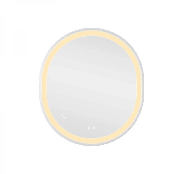 Дзеркало Qtap Gemini 800х700 з LED-підсвічуванням Touch, з антизапотіванням, з димером, рег. темп. кольору (3000-6500K) Reverse QT2578R8071W