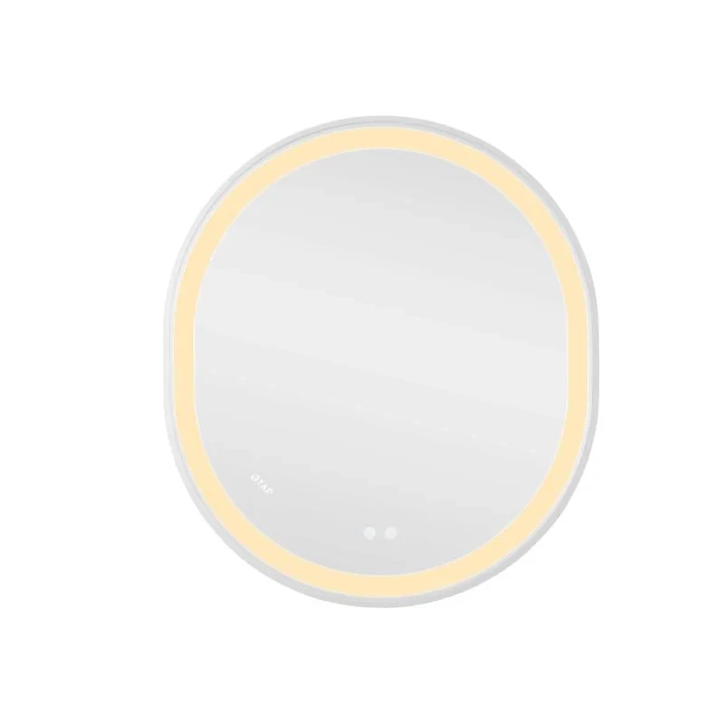 Дзеркало Qtap Gemini 800х700 з LED-підсвічуванням Touch, з антизапотіванням, з димером, рег. темп. кольору (3000-6500K) Reverse QT2578R8071W