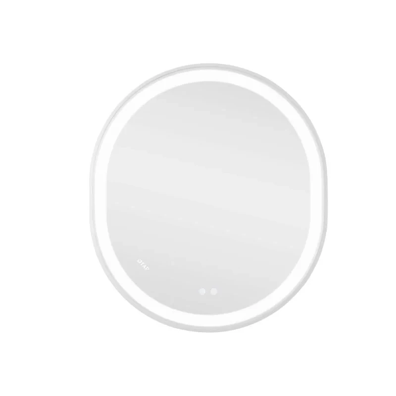 Дзеркало Qtap Gemini 800х700 з LED-підсвічуванням Touch, з антизапотіванням, з димером, рег. темп. кольору (3000-6500K) Reverse QT2578R8071W